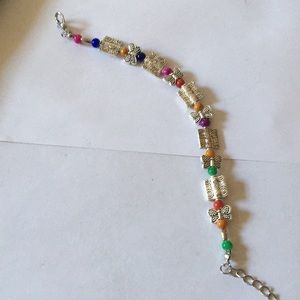 Butterfly multi beads bracelet